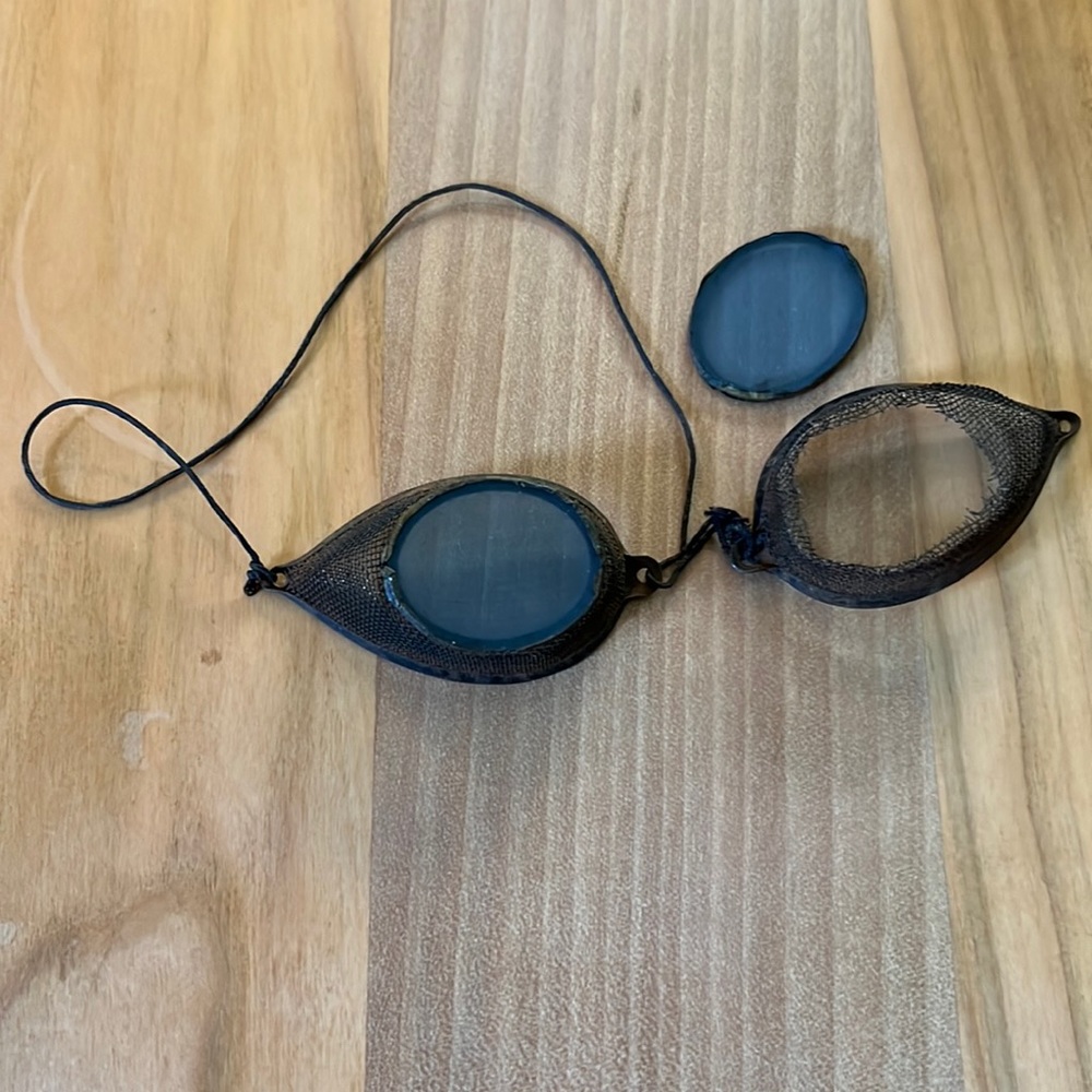 Vintage Eyeglasses / Spectacles Steampunk Style Early century WOW!! Broken fix?